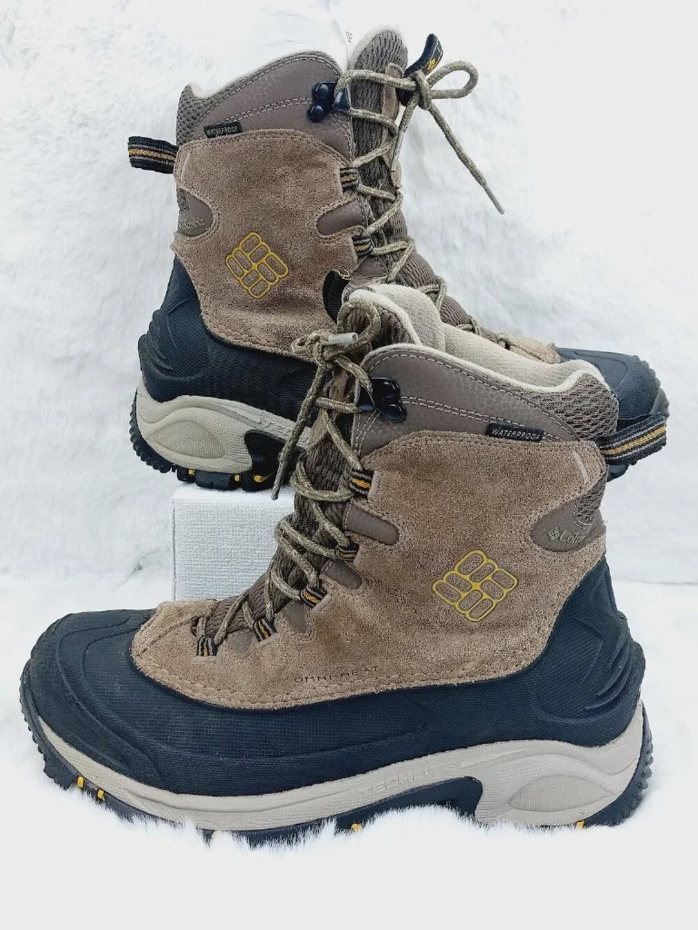 Columbia Men's Taupe Bugaboot III Waterproof Classic Winter Boots Size 8